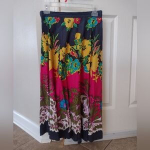 Floral Maxi Skirt with Vibrant Colors